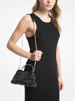 Limited-Edition Rosie Extra-Small Embellished Suede Shoulder Bag