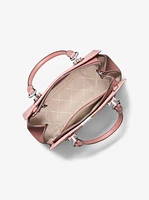 Marilyn Medium Signature Logo Stripe Satchel