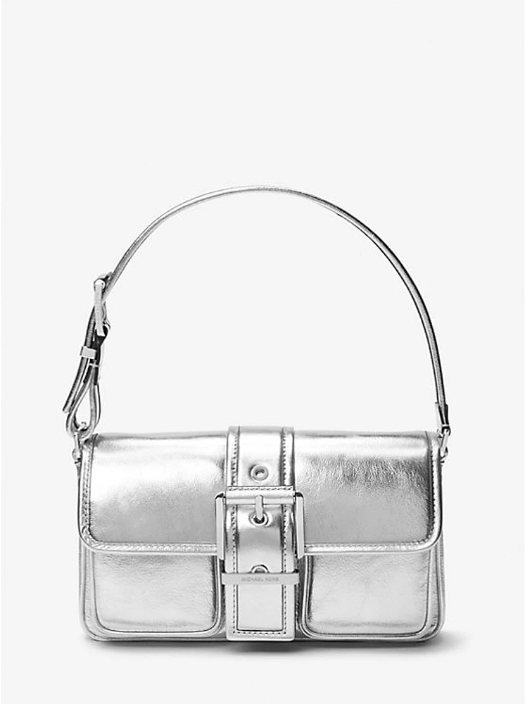 Colby Medium Metallic Leather Shoulder Bag