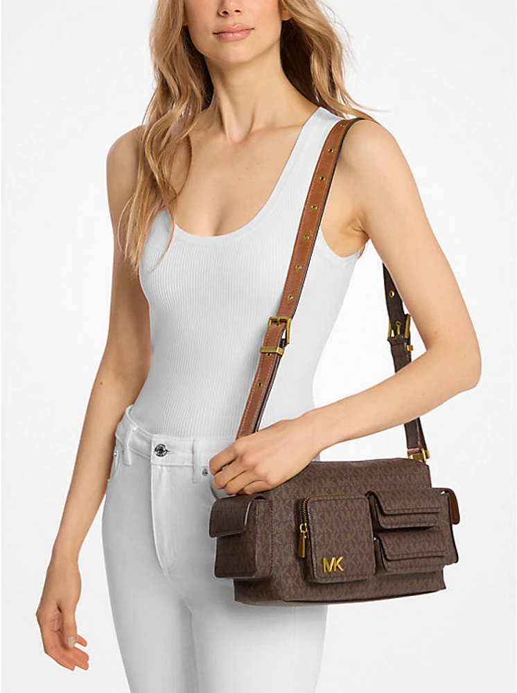 Dakota Medium Signature Logo Shoulder Bag