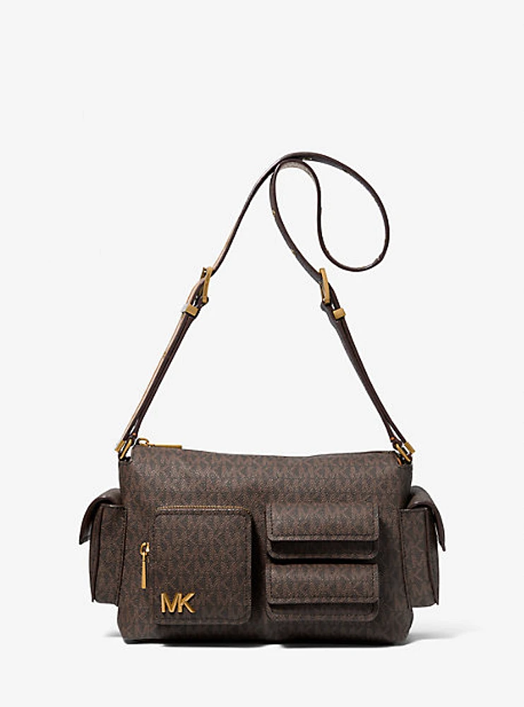 Dakota Medium Signature Logo Shoulder Bag