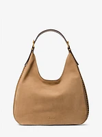 Nolita Large Nubuck Hobo Shoulder Bag