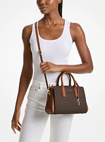 Laila Small Signature Logo Satchel