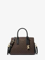 Bolso satchel Laila pequeño con logotipo exclusivo