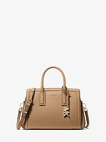 Laila Small Pebbled Leather Satchel