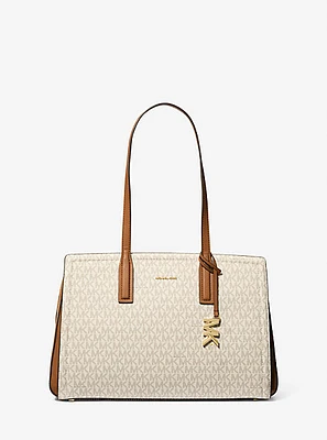 Laila Medium Signature Logo Tote Bag