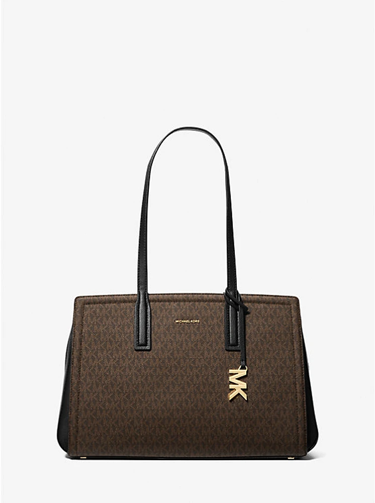 Laila Medium Signature Logo Tote Bag