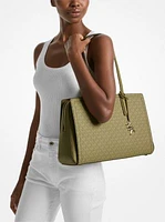 Laila Medium Signature Logo Tote Bag