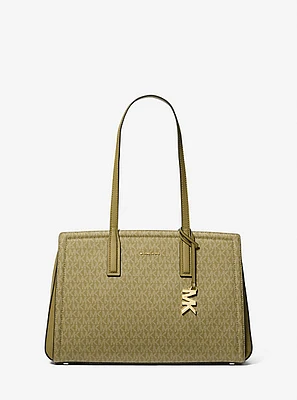 Laila Medium Signature Logo Tote Bag