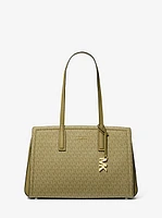 Laila Medium Signature Logo Tote Bag