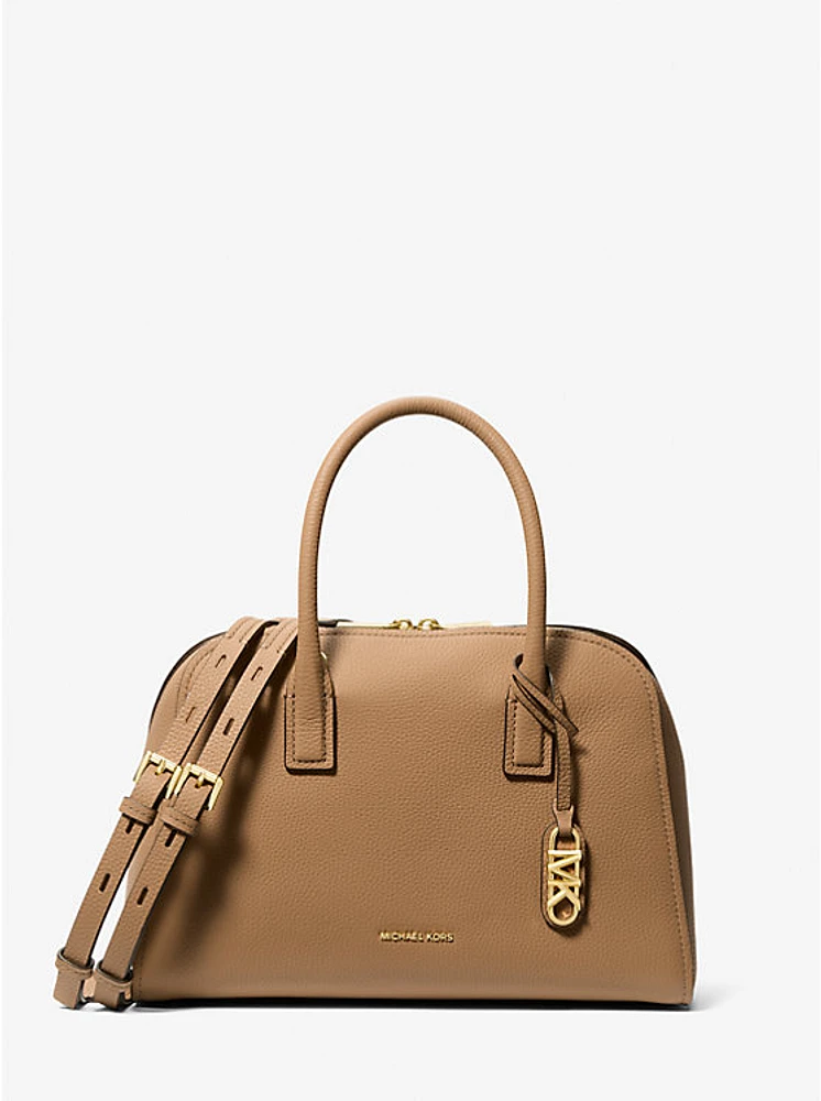 Bolso satchel Ashton mediano de piel granulada