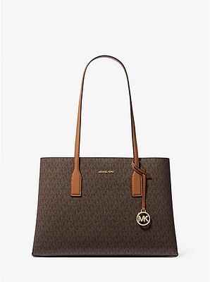 Ruthie Medium Signature Logo Tote Bag