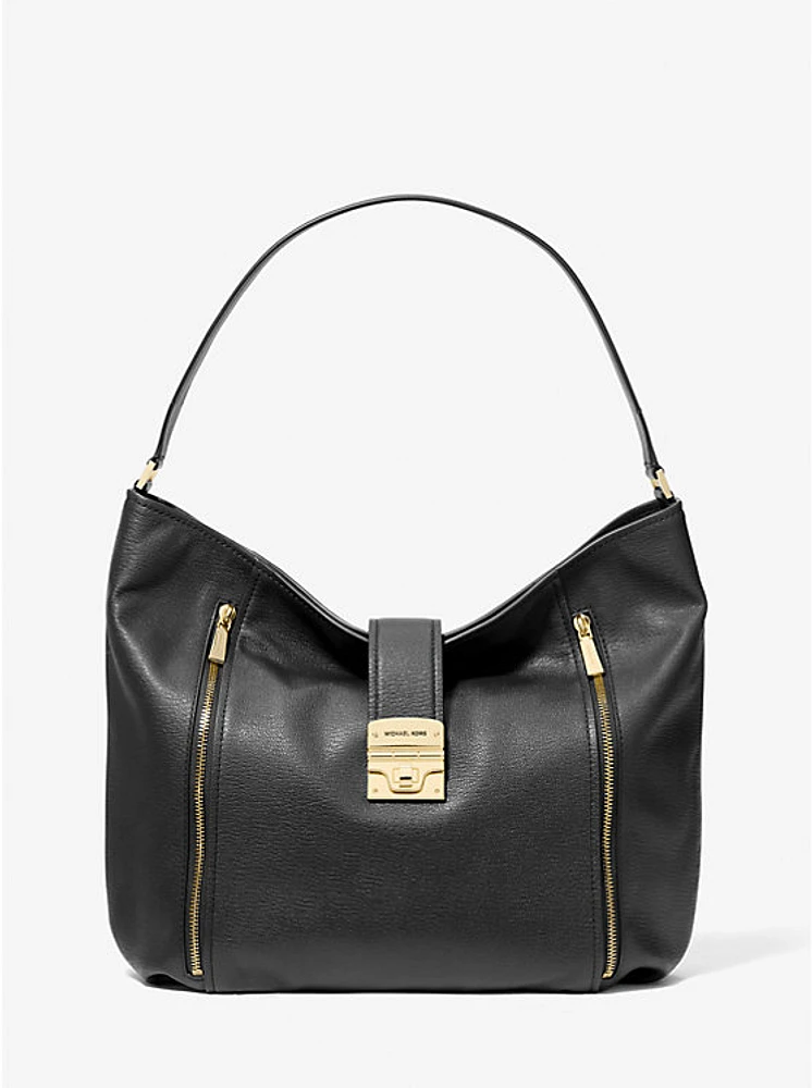 Addie Large Leather Shoulder Bag