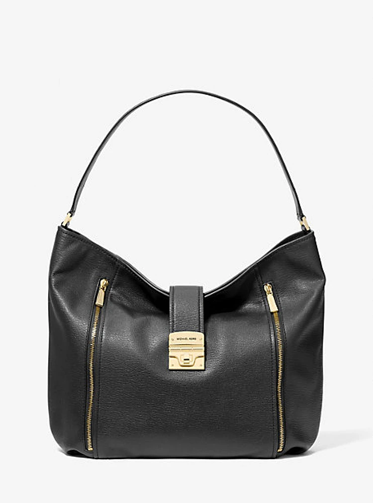 Addie Large Leather Shoulder Bag