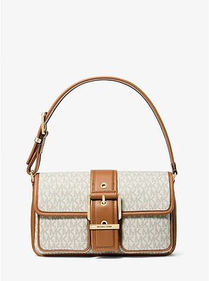 Bolso de hombro Colby mediano con logotipo exclusivo
