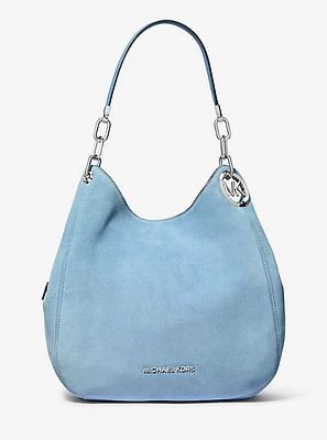 Lillie Large Suede Shoulder Bag