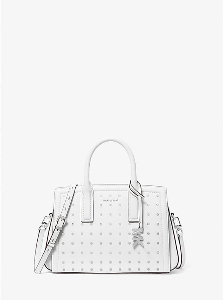 Laila Small Studded Leather Satchel