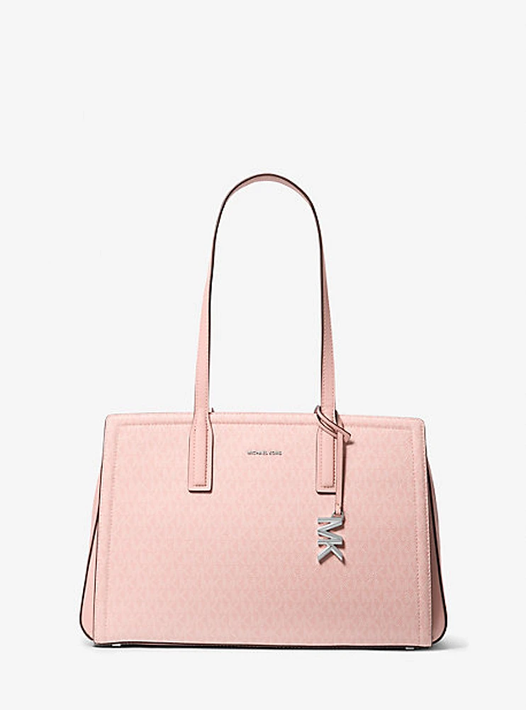 Laila Medium Signature Logo Tote Bag