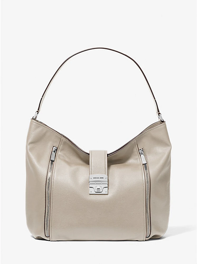 Addie Large Leather Shoulder Bag