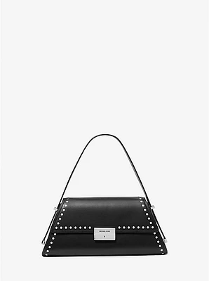 Ludlow Medium Studded Leather Shoulder Bag