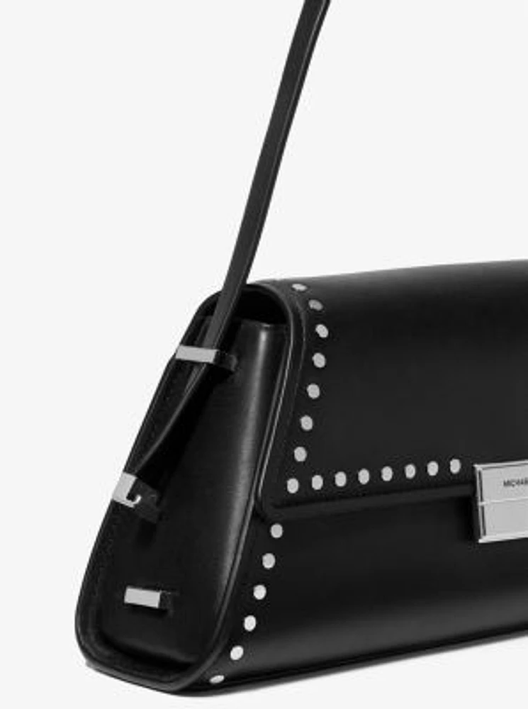 Ludlow Medium Studded Leather Shoulder Bag