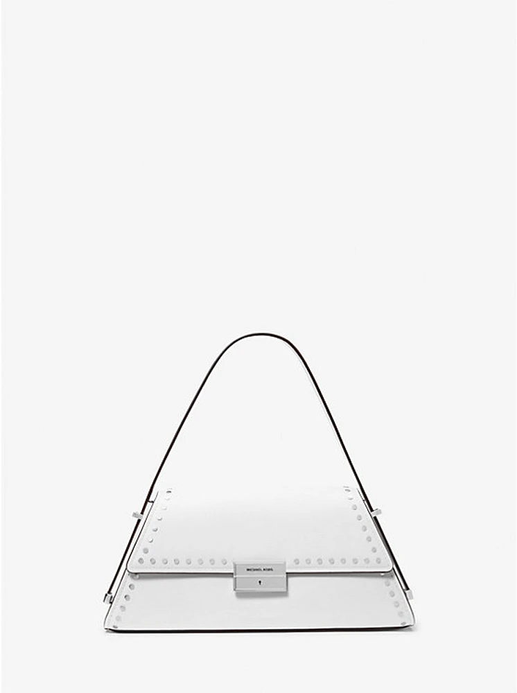 Bolso de hombro Ludlow mediano piel con tachuelas