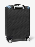 Striped Signature Logo Suitcase