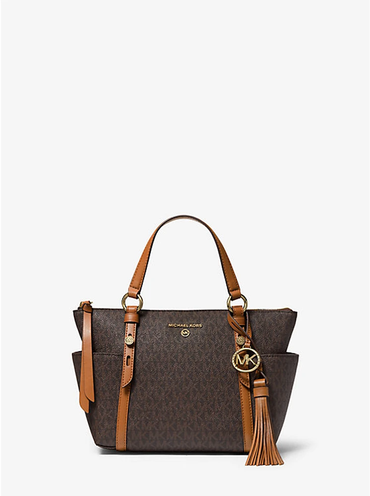 Sullivan Small Logo Top-Zip Tote Bag