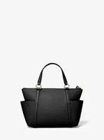 Sullivan Small Saffiano Leather Top-Zip Tote Bag