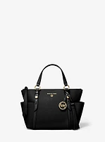 Sullivan Small Saffiano Leather Top-Zip Tote Bag