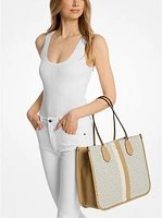 Heidi Large Stripe Signature Logo Tote Bag