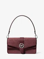 Greenwich Medium Logo Jacquard Shoulder Bag