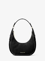 Preston Small Suede Crescent Shoulder Bag