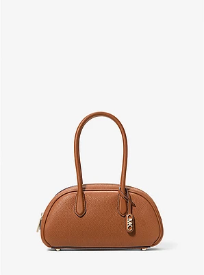 Lulu Small Pebbled Leather Satchel