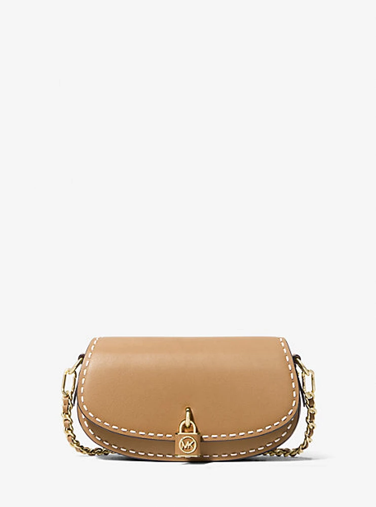 Mila Small Hand-Stitched Leather Shoulder Bag