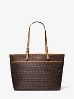 Winston Large Signature Logo Print Woven Pocket Tote Bag