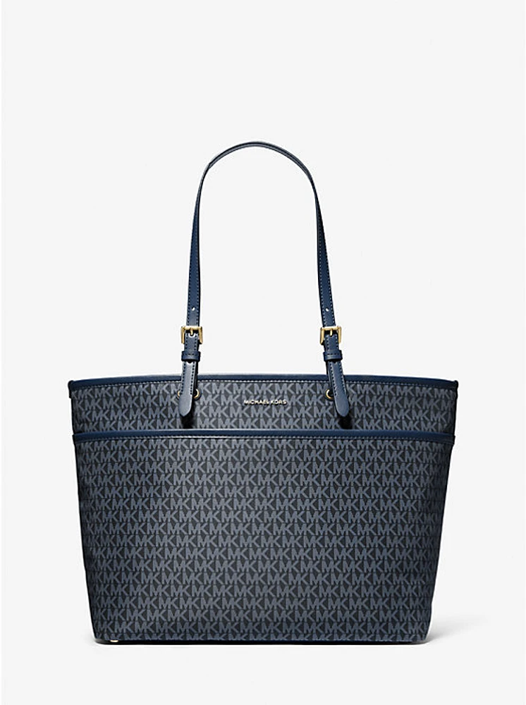 Winston Large Signature Logo Print Woven Tote Bag