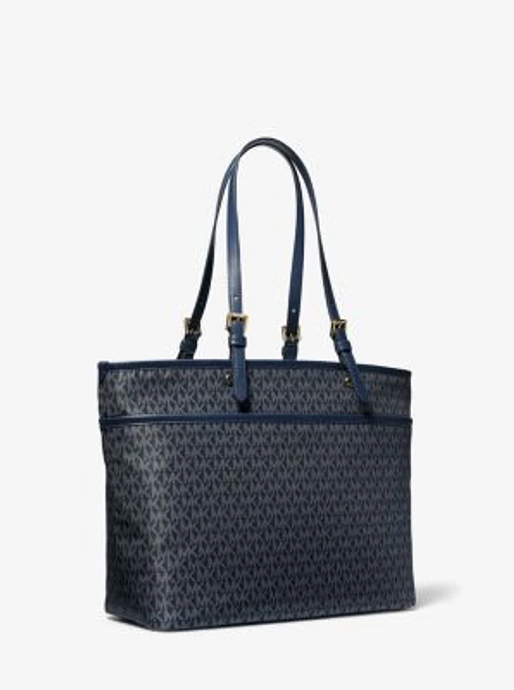 Winston Large Signature Logo Print Woven Tote Bag