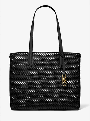 Eliza Extra-Large Hand-Woven Leather Tote Bag