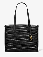 Eliza Extra-Large Hand-Woven Leather Tote Bag