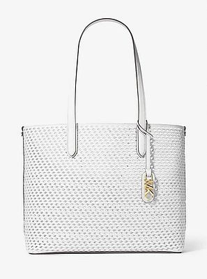 Eliza Extra-Large Hand-Woven Leather Tote Bag