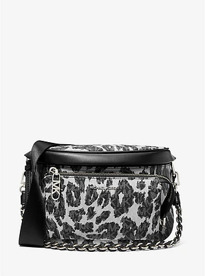 Slater Medium Leopard Logo Sling Pack