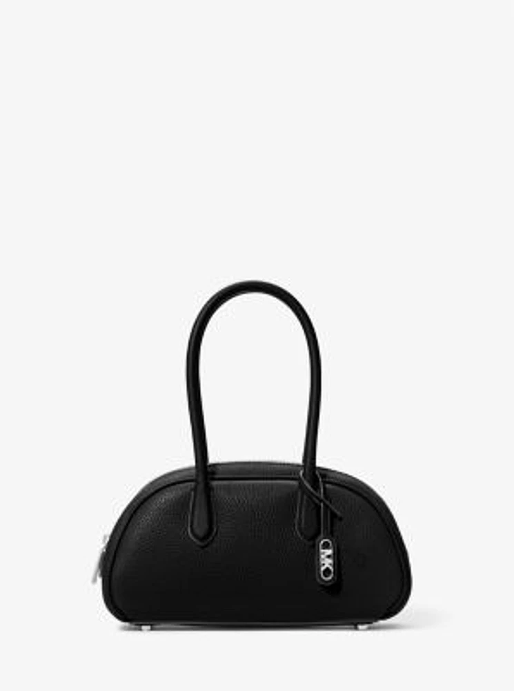 Lulu Small Pebbled Leather Satchel