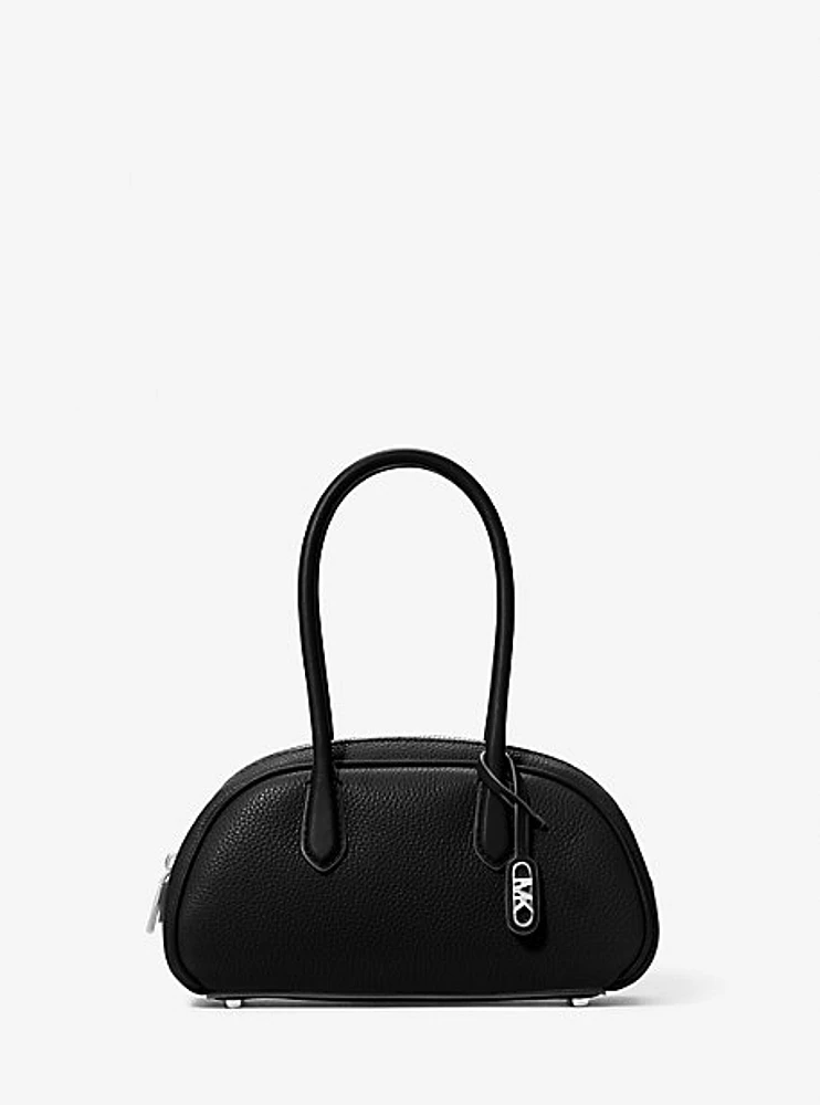 Lulu Small Pebbled Leather Satchel