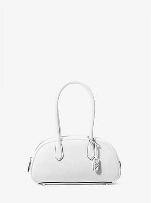 Lulu Small Pebbled Leather Satchel