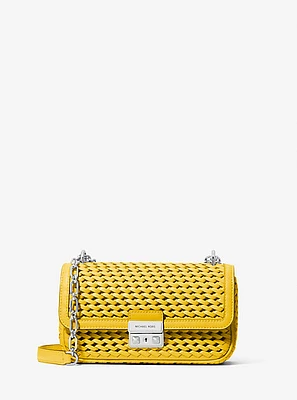 Tribeca Small Hand-Woven Leather Shoulder Bag