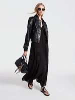 Romee Small Pebbled Leather Satchel
