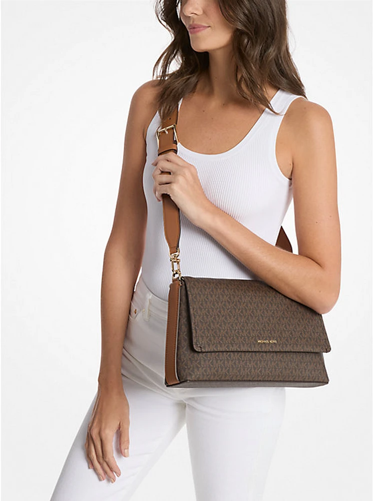 Nessa Large Signature Logo Crossbody Bag