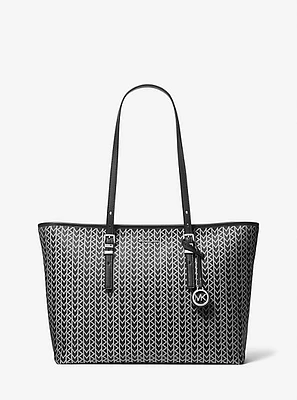 Quinn Large MK2000 Logo Jacquard Tote Bag