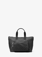 Tanner Small Printed Signature Logo Reversible Packable Tote Bag